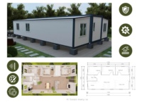 Exportateur de maisons conteneurs extensibles en Chine, logement conteneur extensible, structure en acier pour le marché mondial