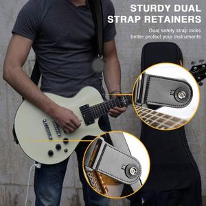 Muestra gratis de correa de guitarra de neopreno personalizada con cuero sintético y esponja de descompresión cómoda correa de hombro cinturón de guitarra - Product Image 5