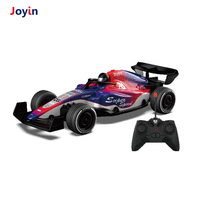 Voiture de course télécommandée F1 27 MHz à quatre voies avec éclairage, mode démo batterie, jouet de course intérieur/extérieur pour enfants