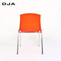 Chaise d'étudiant moderne et économique empilable en plastique pour l'Amérique du Nord, idéale pour la salle de sport, l'appartement, l'hôpital, l'extérieur, la chambre et le salon