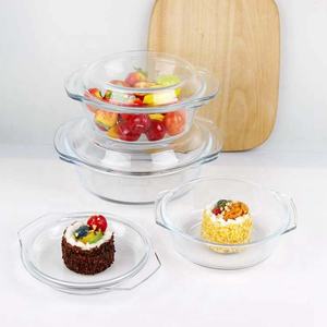 Casseruola rotonda personalizzata <span class=keywords><strong>in</strong></span> <span class=keywords><strong>vetro</strong></span> <span class=keywords><strong>borosilicato</strong></span> trasparente alto con coperchio <span class=keywords><strong>in</strong></span> <span class=keywords><strong>vetro</strong></span> 2.0L 2.5L 3.0L - Product Image 2