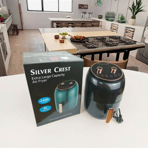 Friteuse à air antiadhésive de haute qualité 8L et autocuiseur manuel électrique 2400W pour une friture rapide et saine des aliments pour camping-car - Product Image 1