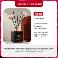 Diffuseur de roseaux d'aromathérapie de 200ml pour maison et hôtel de luxe Désodorisant d'huile essentielle avec parfum de luxe à motif liquide