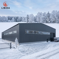 Entrepôt frigorifique préfabriqué en acier, résistant au vent, à la neige et aux tremblements de terre, pour la transformation alimentaire