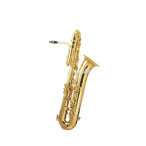 Factory direct sales professional brass bass saxophone with good price