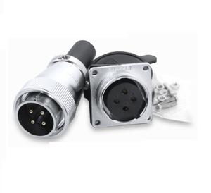WS16 IP67 2pin 3pin 4 पिन 5pin 6pin 7pin 8pin 9pin धातु वर्ग निकला हुआ किनारा चेसिस पैनल माउंट विमानन केबल कनेक्टर - Product Image 3