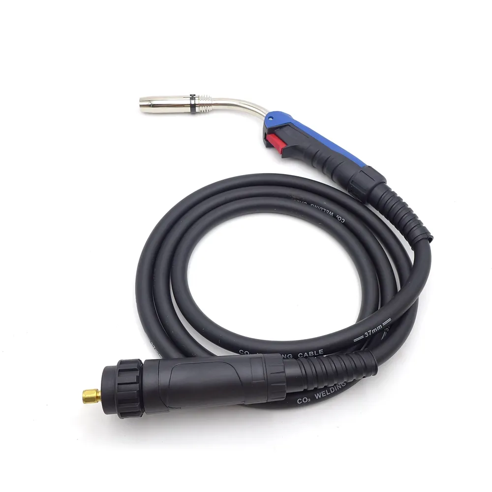 MB 36KD Gas Cooled CO2 MIG Welding Torch 5 meters With Euro Connector