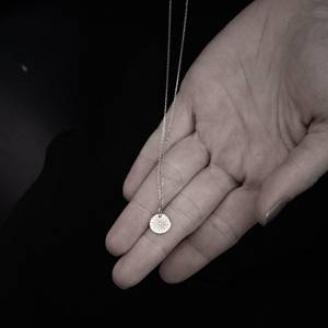 Chaîne de bijoux en acier inoxydable Sunbeam, tendance, avec inscription personnalisée de nom, minimaliste, soleil, <span class=keywords><strong>tarot</strong></span>, cadeau pour elle - Product Image 2