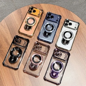 Funda Protectora para Teléfono con Lente de Película 6D Cuadrada, Electrochapada, de TPU, para iPhone 17 Pro Max, Air 16, 15, 14, 13 Plus, con Anillo de Soporte - Product Image 2