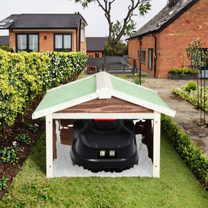 Caseta Metálica Impermeable para Jardín, Almacenamiento Exterior para Cortacésped, Garaje, Cobertizo para Robot Cortacésped, Cubierta para Coche, Muebles de Jardín - Product Image 2