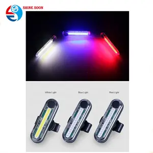 אופני זנב אור COB עמיד למים LED USB נטענת קדמי אחורי אור לפיד הרכבה סוגר כידון Seatpost אופניים אור