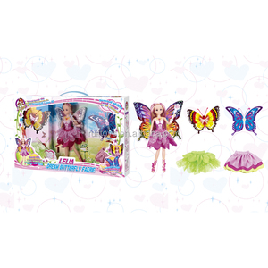 Children Gift Super Cool Plastic Fashion Dressing <strong>Doll</strong> Girl With Pretty Skirt - Product Image 5