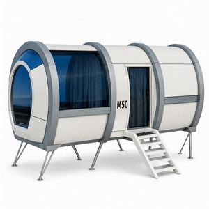 Casa Capsula Fronte Mare Prefabbricata Modulare, Unità Resort sulla Spiaggia con Vista Panoramica sul Mare, Casa Mobile - Product Image 2