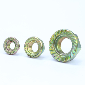 Tuerca de brida hexagonal chapada en zinc y color de acero al carbono de grado 4,8/10,9, 5 unidades/bolsa para varios tamaños - Product Image 6
