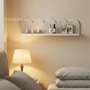 OY-PVC Threaded Semi-Circular <b>Shelf</b> <b>Wall</b> Mounted 5-Layer <b>Storage</b> Rack For Ornament And Plant Display - Product Image 2