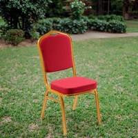 Chaises de banquet empilables et pliables modernes en tissu et fer pour fêtes, cuisine, maison, hôtel, école, extérieur, entrepôt, salle de sport
