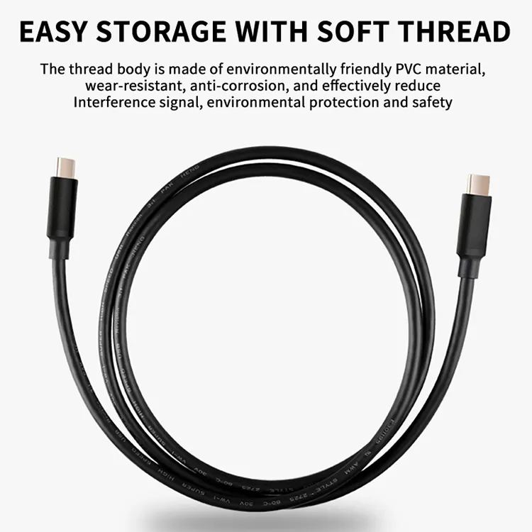 Cáp Usb C PD 100W 20V 5A Hỗ Trợ Video Âm Thanh 4K Tốc Độ Truyền Tải 20Gbps Usb 3.1 Gen2 Usb3.2 Cáp Type-C Sang Type-C