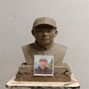 Tượng điêu khắc bằng đồng tùy chỉnh, người thật, thủ công bằng kim loại - Product Image 1