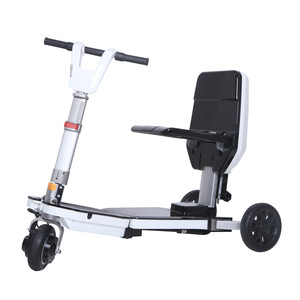 Trottinette électrique à trois <span class=keywords><strong>roues</strong></span> avec siège, 2021, légère et pliable, pour personnes à mobilité réduite, livraison gratuite - Product Image 3