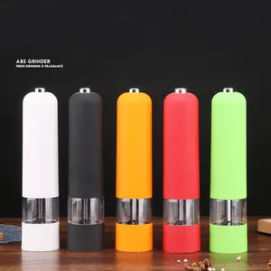 Spice Best Seller Portable Electric Salt Spice Mill Automatic Round Battery Operated Pepper Grinder