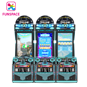 Vente en gros de centre de <span class=keywords><strong>jeux</strong></span> Funspace Pistolet d'arcade à jetons Machine de jeu de tir de niveau supérieur sur simulateur vidéo - Product Image 4
