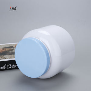 حاوية حليب أطفال من البلاستيك بدرجة 30 أونصة من بلاستيك الحيوانات الأليفة عبوة حليب كبيرة ماسون كبيرة مع عبوة بغطاء أزرق - Product Image 2