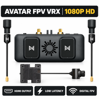 Récepteur vidéo numérique FPV Caddx Walksnail Avatar VRX 1080P avec module à quatre antennes pour lunettes analogiques