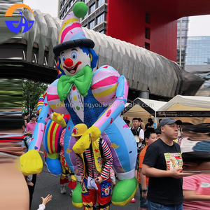Disfraz Inflable de Payaso para Publicidad en <span class=keywords><strong>Circo</strong></span>, Impresión Digital, Fácil de Instalar, con Ventilador Incorporado para Desfiles y Festivales - Product Image 5