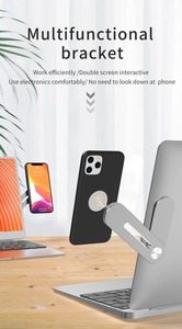 Foldable Portable Cellphone Stand for <b>IPhone</b>, PC Desktop Aluminum Pocket Size Adjustable Laptop Phone <b>Holder</b> - Product Image 3