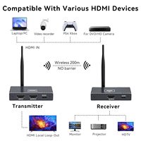 Prix de gros pour l'extenseur HDMI, émetteur-récepteur vidéo sans fil 1 TX vers 4 RX pour cinéma maison, bureau, PC, écran de télévision