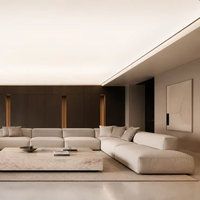 Film de plafond tendu en PVC sur mesure pour hôtel 5 étoiles, salle d'hôtes, restaurant, projet hôtelier