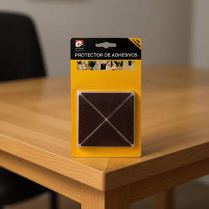 Almohadillas Adhesivas de Fieltro Marrón para Patas de Mesa, 4 Triángulos, 55x55mm - Product Image 2