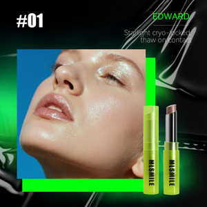 Jelly Black Shimmer Sombra de ojos Highlight Stick 3D Face Brighten Highlighter Bar Cosmético de larga duración Face Contour Bronzer Stick - Product Image 5