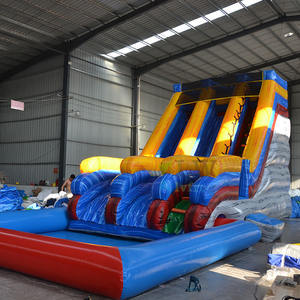 Toboggan aquatique double piste en PVC pour <span class=keywords><strong>vacances</strong></span> à la plage à Hawaï avec piscine extérieure - Product Image 2