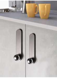 Zinc Alloy Modern <b>Door</b> Handles & <b>Knobs</b> for Cabinets Wardrobes Drawers Kitchen Bedroom Bathroom - Product Image 3