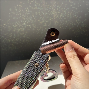 กระเป๋าพกพาอเนกประสงค์สำหรับผู้หญิง ราคาโรงงาน รุ่นใหม่ กระเป๋าใส่ลิปสติก กล่องใส่น้ำหอม พวงกุญแจพร้อมกระจกทรงหัวใจ - Product Image 2