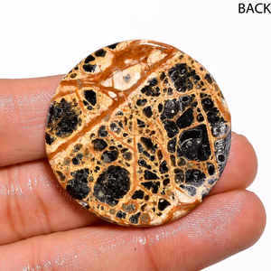 Cabochon de pierres précieuses en jaspe œil d'oiseau mexicain naturel poli et lâche coupe ovale pour la fabrication de bijoux pierre semi-précieuse - Product Image 5