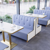 Ensembles de meubles de salle à manger de style moderne pour hôtels tables de restaurant chaises cabines de canapé cafés cantines marmite chaude