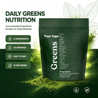 Super Greens Poeder Probiotica Spijsverteringsenzymen Smoothie Mix voor Darmgezondheid & Spijsvertering - Private Label OEM
