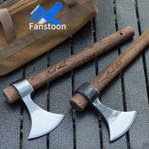 Scacco a coda di rondine per esterni con manico in legno forgiato strumento portatile multiuso tattico per la sopravvivenza della giungla di sopravvivenza - Product Image 1