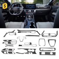 Fabricant OEM de garnitures intérieures en fibre de carbone véritable pour Ford Mustang 2024, garnitures intérieures en fibre de carbone, produit complet