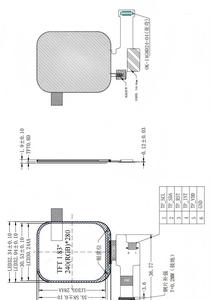 หน้าจอ IPS TFT ขนาด 1.83 นิ้ว ขอบโค้งมน, ความละเอียด 240X280, อินเทอร์เฟซแบบขนาน 8080, ไดรเวอร์ไอซี ST7789P3-G6, มุมมองกว้าง, ความสว่าง 400nit, คุณภาพสูง - Product Image 6