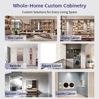 Meuble de cuisine moderne sans poignée en acier inoxydable 304 pour intérieur, îlot de bar personnalisé, étanche et sans formaldéhyde
