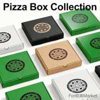 Boîte d'emballage en papier pour pizza, tiramisu, pâtisserie, chocolat, œuf, tarte, avec impression de logo personnalisée, papier alimentaire, qualité alimentaire