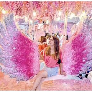 Accessoires de mariage Jane Love Swing Décoration Ailes d'<span class=keywords><strong>ange</strong></span> en plumes Accessoires photo Ailes en plumes pour toile de fond Décoration de la maison - Product Image 1