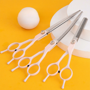 Tijeras de Aseo para Mascotas, Acero Inoxidable, Curvas/Holgadas/Dentadas, 7 Pulgadas, Tijeras de Aseo para Perros - Product Image 3