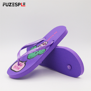 <span class=keywords><strong>Chanclas</strong></span> de playa para <span class=keywords><strong>mujer</strong></span>, <span class=keywords><strong>chanclas</strong></span> hawaianas con estampado de cactus bonito morado, <span class=keywords><strong>Chanclas</strong></span> de diseñador de marca con estilo de goma de PVC - Product Image 2
