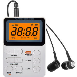 영어 듣기 시험 밴드 4 및 밴드 6 용 휴대용 FM/AM 2 밴드 라디오 - Product Image 1