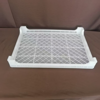 Bac de séchage en maille plastique empilable, ventilé et recyclable, panier de conservation des fruits de mer, conception en HDPE de qualité alimentaire