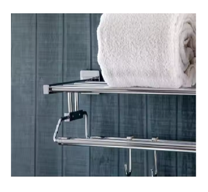 Venta directa del proveedor indio Barra de toallero de baño de acero inoxidable con 1 año de garantía - Product Image 4